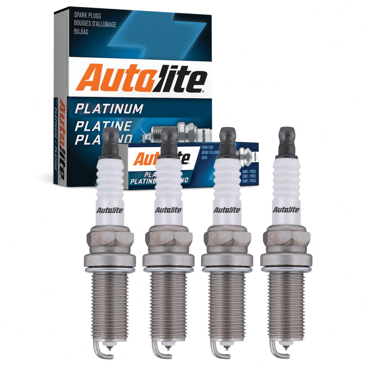 4 pc Autolite AP5325 Platinum Spark Plugs for 4116 446 4505 5018 Ignition Wire Secondary Fits select: 2006-2018 TOYOTA RAV4, 2007-2021 TOYOTA CAMRY